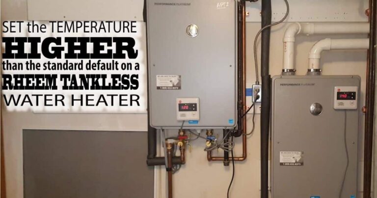What Temperature Should a Tankless Water Heater Be Set at